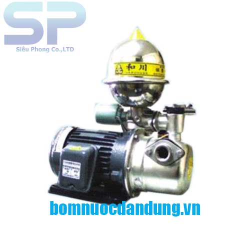 Máy bơm phun tăng áp vỏ gang đầu Inox