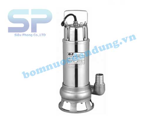 MÁY BƠM CHÌM HÚT BÙN INOX GIẾNG NHẬT WQD 7-7/0.75 (1HP)