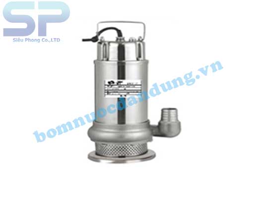 MÁY BƠM CHÌM HÚT NƯỚC THẢI INOX GIẾNG NHẬT QDX 15-10/1.5 (2HP)